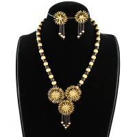 Beige Black Paddy Jewelry