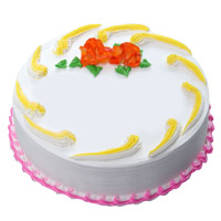 Send 500 gm Eggless Vanilla Cake to India